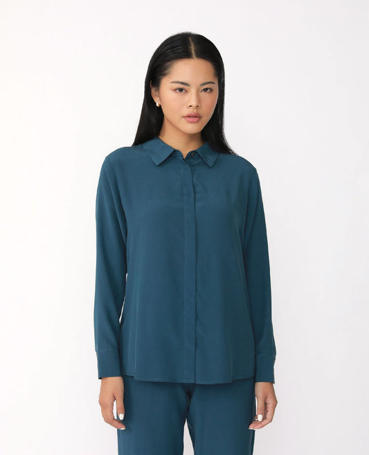 Women Silk Silk Signature Shirt GWWTP00064G88